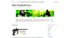 Desktop Screenshot of elitepaintballguns.com