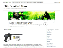 Tablet Screenshot of elitepaintballguns.com